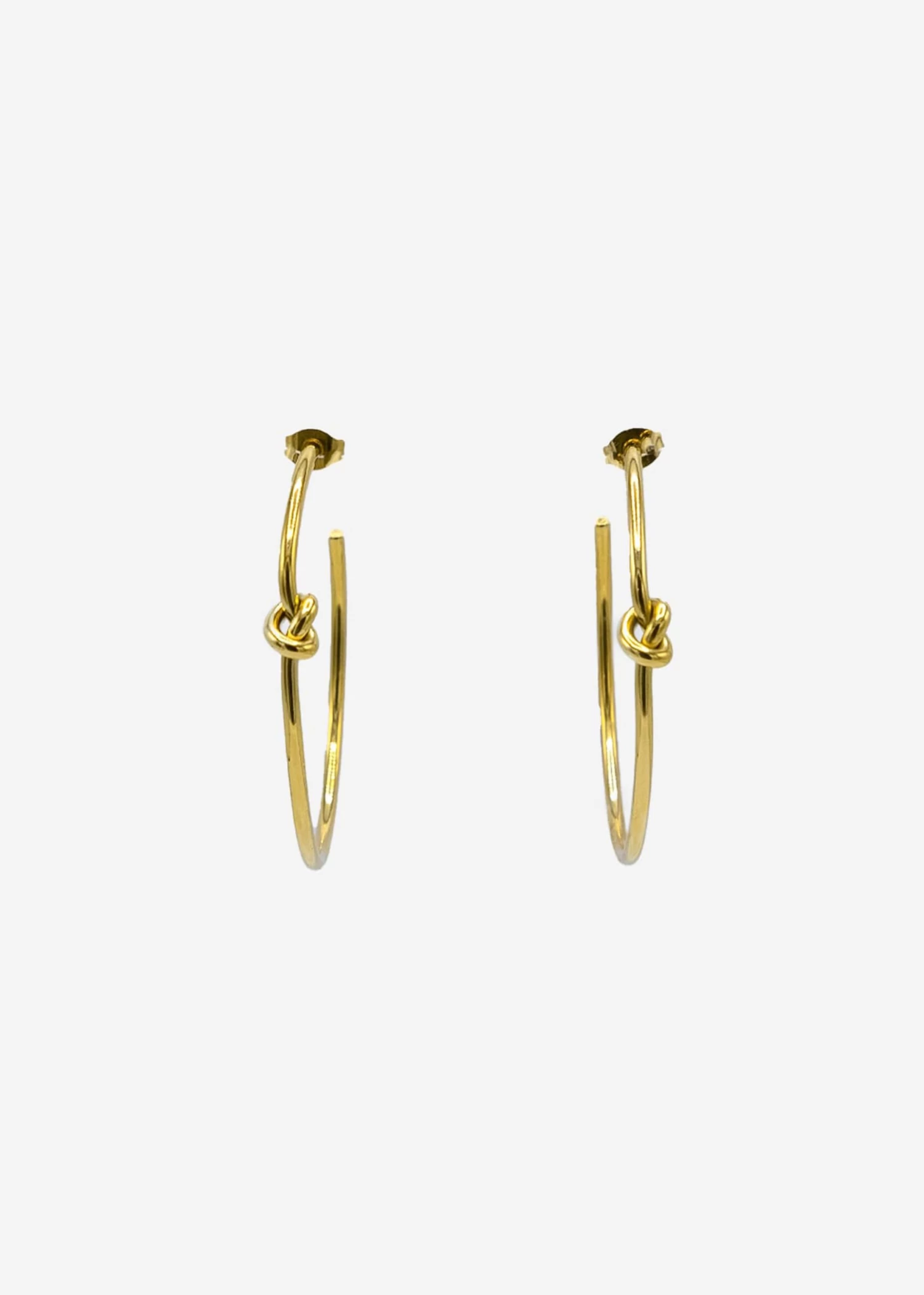 Creolen Mit Knoten - Gold 5 Creolen Mit Knoten - Gold – Bild 3