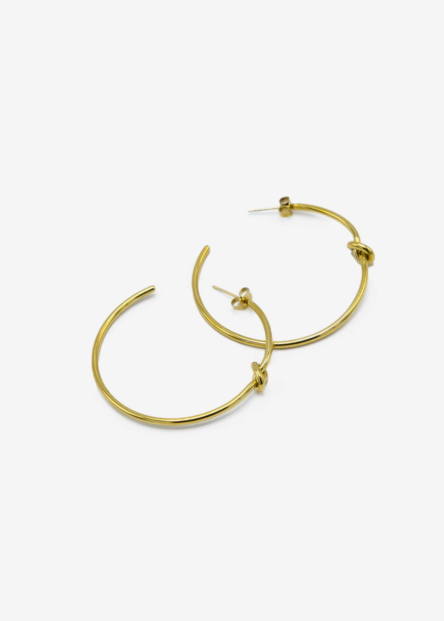 Creolen Mit Knoten - Gold 3 Creolen Mit Knoten - Gold