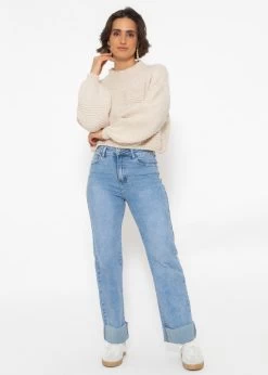 Crop Strickpullover Mit Textur - Offwhite 13 Crop Strickpullover Mit Textur - Offwhite -Sassyclassy SassyClassy crop strickpullover mit textur offwhite S4203P6832