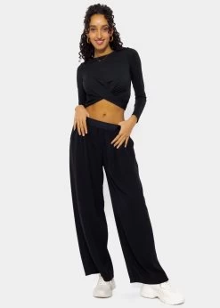 Cropped Langarmshirt, Schwarz 13 Cropped Langarmshirt, Schwarz -Sassyclassy SassyClassy cropped langarmshirt schwarz S3201B5365 1