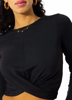 Cropped Langarmshirt, Schwarz 17 Cropped Langarmshirt, Schwarz -Sassyclassy SassyClassy cropped langarmshirt schwarz S3201B5365 8
