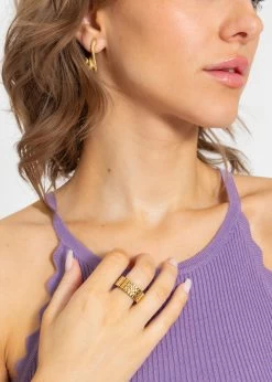 Dehnbarer Gliederring - Gold -Sassyclassy SassyClassy dehnbarer gliederring gold S4202AR90132t8rCmdjiz4OL