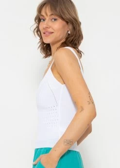 Feines Strick Top, Weiß 9 Feines Strick Top, Weiß -Sassyclassy SassyClassy feines strick top weiss S3203B5664