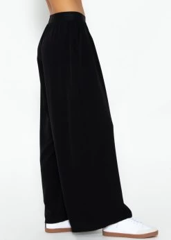 Fließende Schlupfhose Mit Gummibund - Schwarz 12 Fließende Schlupfhose Mit Gummibund - Schwarz -Sassyclassy SassyClassy fliessende schlupfhose schwarz S3209H6364 5