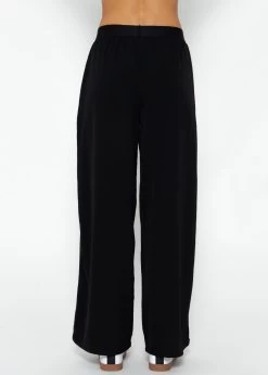 Fließende Schlupfhose Mit Gummibund - Schwarz 15 Fließende Schlupfhose Mit Gummibund - Schwarz -Sassyclassy SassyClassy fliessende schlupfhose schwarz S3209H6364 6