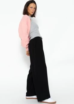 Fließende Schlupfhose Mit Gummibund - Schwarz 13 Fließende Schlupfhose Mit Gummibund - Schwarz -Sassyclassy SassyClassy fliessende schlupfhose schwarz S3209H63644BpsAElx9XFvj