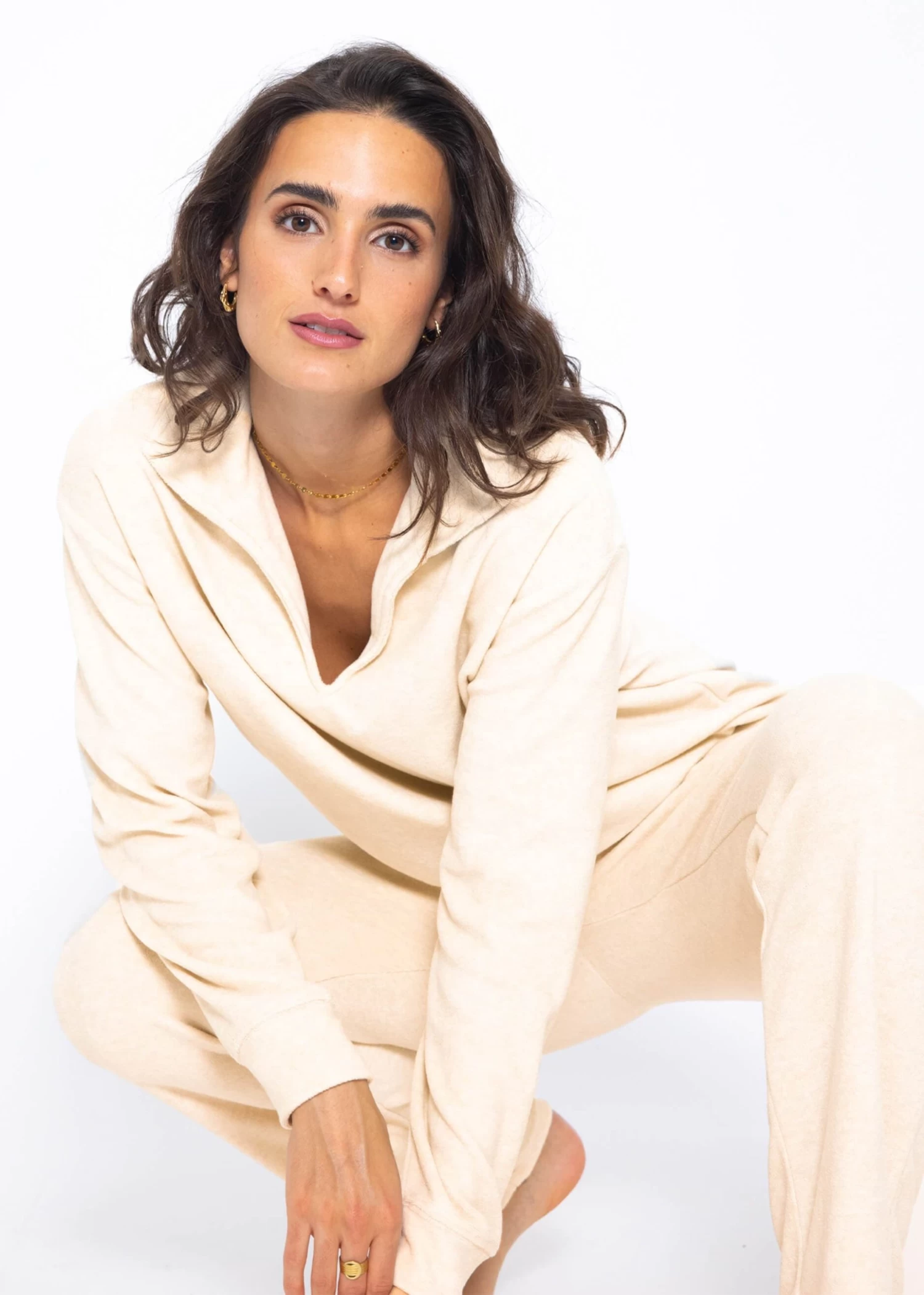 Frottee Pants - Beige 4 Frottee Pants - Beige – Bild 2