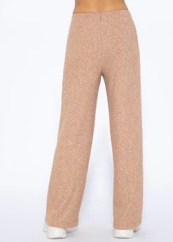 Gerippte Hose Mit Weitem Bein - Taupe -Sassyclassy SassyClassy gerippte hose mit weitem bein taupe S3209H6316 3
