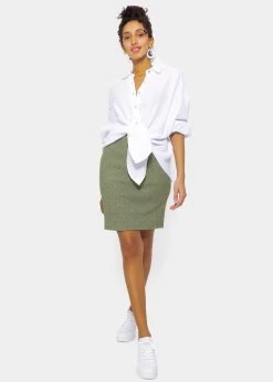 Gerippter, Kurzer Rock - Khaki 12 Gerippter, Kurzer Rock - Khaki -Sassyclassy SassyClassy gerippter kurzer rock khaki S3207B6062 2ceYqCuWFbU73X