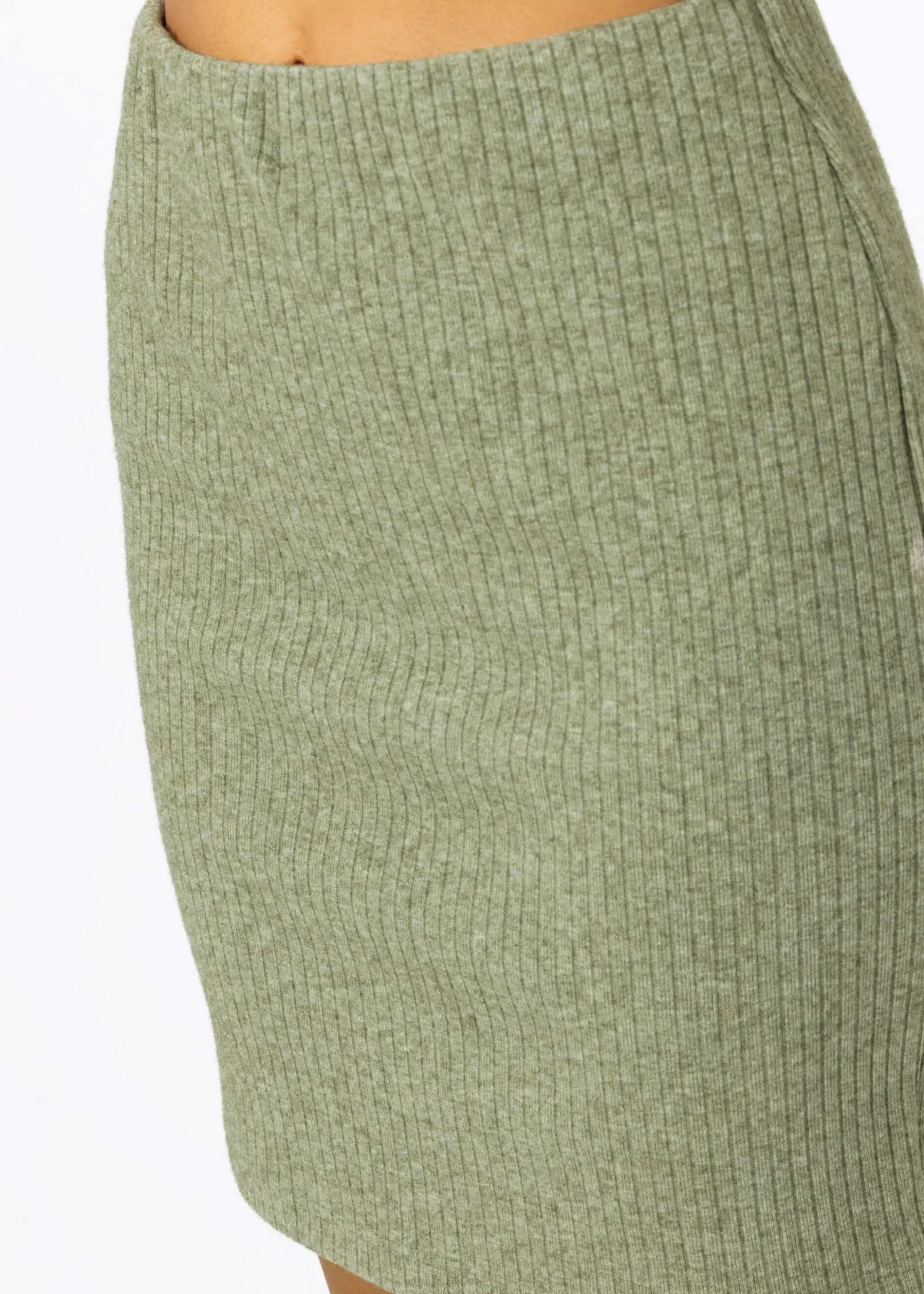 Gerippter, Kurzer Rock - Khaki 9 Gerippter, Kurzer Rock - Khaki – Bild 7