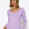 Geripptes Langarmshirt - Flieder 1 Geripptes Langarmshirt - Flieder -Sassyclassy SassyClassy geripptes langarmshirt flieder S3208G6207 8
