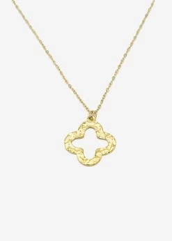 Halskette Mit Kleeblatt - Gold