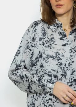 Hemdblusenkleid Mit Print - Grau 15 Hemdblusenkleid Mit Print - Grau -Sassyclassy SassyClassy hemdblusenkleid mit print grau S3210K6539 10enz5G578fuOo