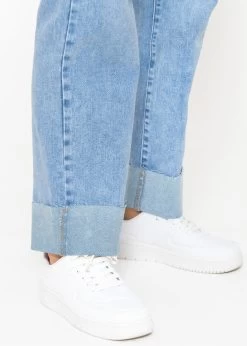 Highwaist-Jeans Mit Geradem Bein - Hellblau -Sassyclassy SassyClassy highwaist jeans mit geradem bein hellblau S4203D6830 6