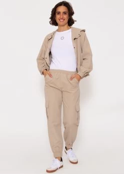 Hose Mit Aufgesetzten Taschen - Beige -Sassyclassy SassyClassy hose mit aufgesetzten taschen beige S3211H6701 2