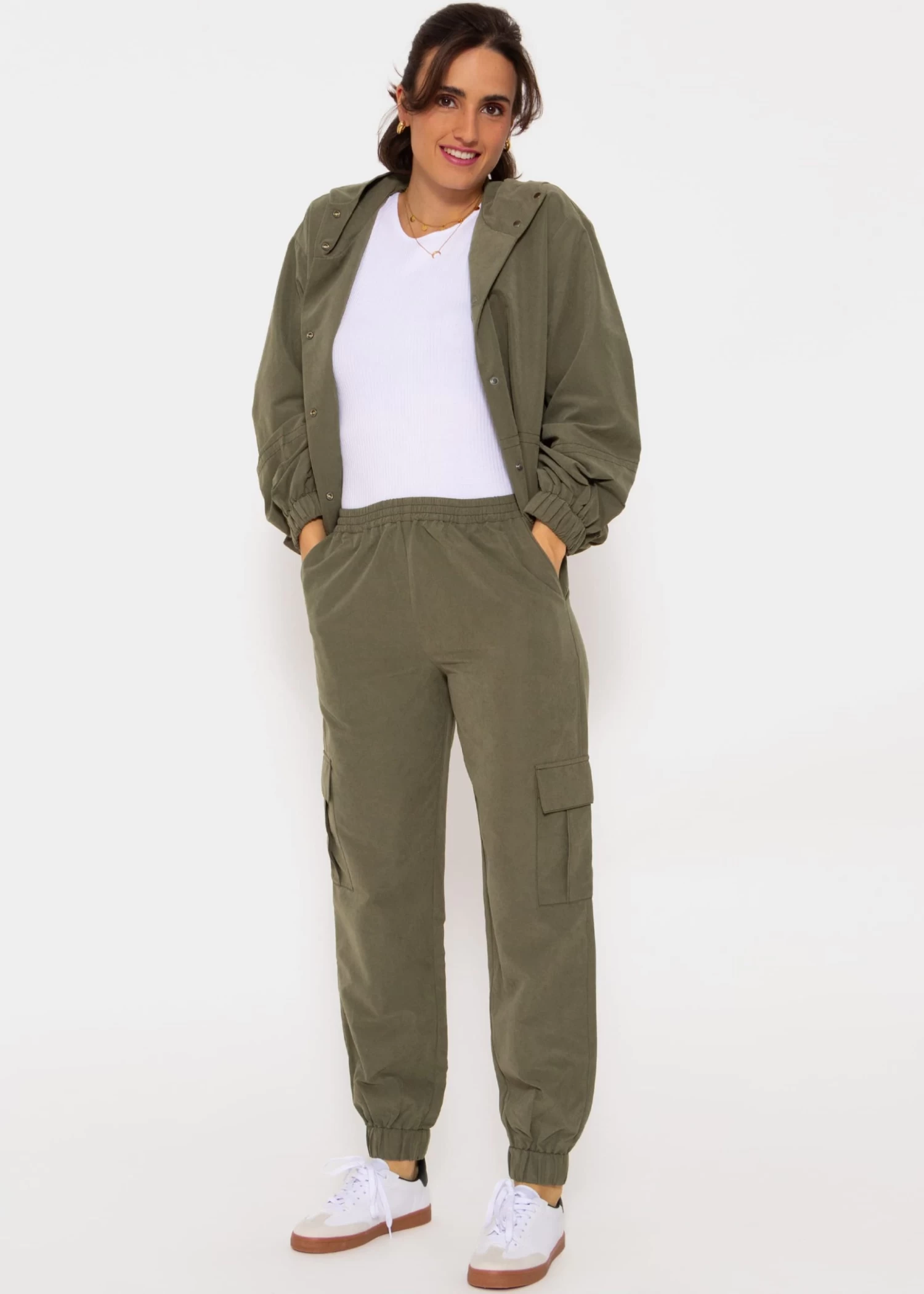 Hose Mit Aufgesetzten Taschen - Khaki 6 Hose Mit Aufgesetzten Taschen - Khaki – Bild 4