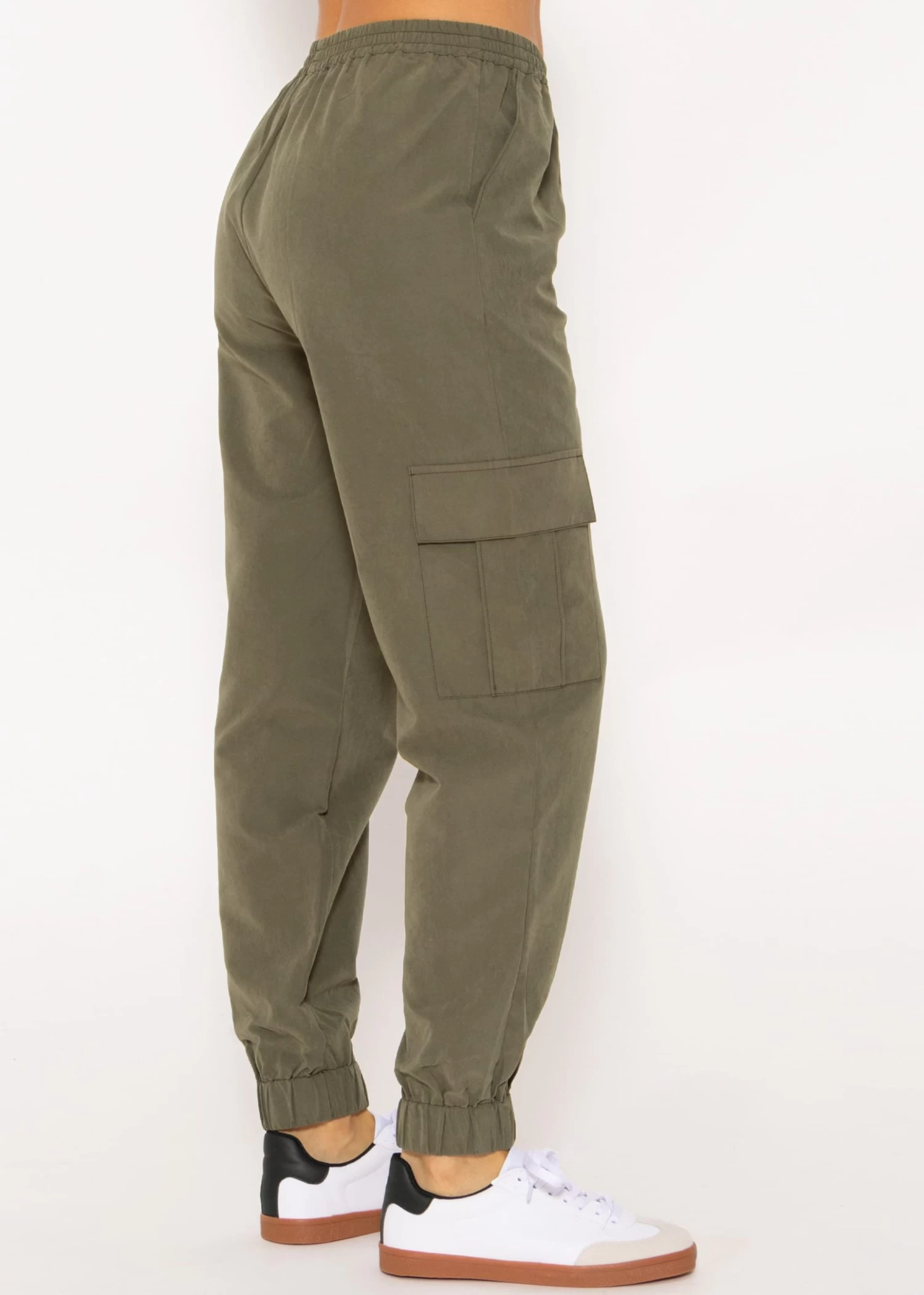 Hose Mit Aufgesetzten Taschen - Khaki 7 Hose Mit Aufgesetzten Taschen - Khaki – Bild 5