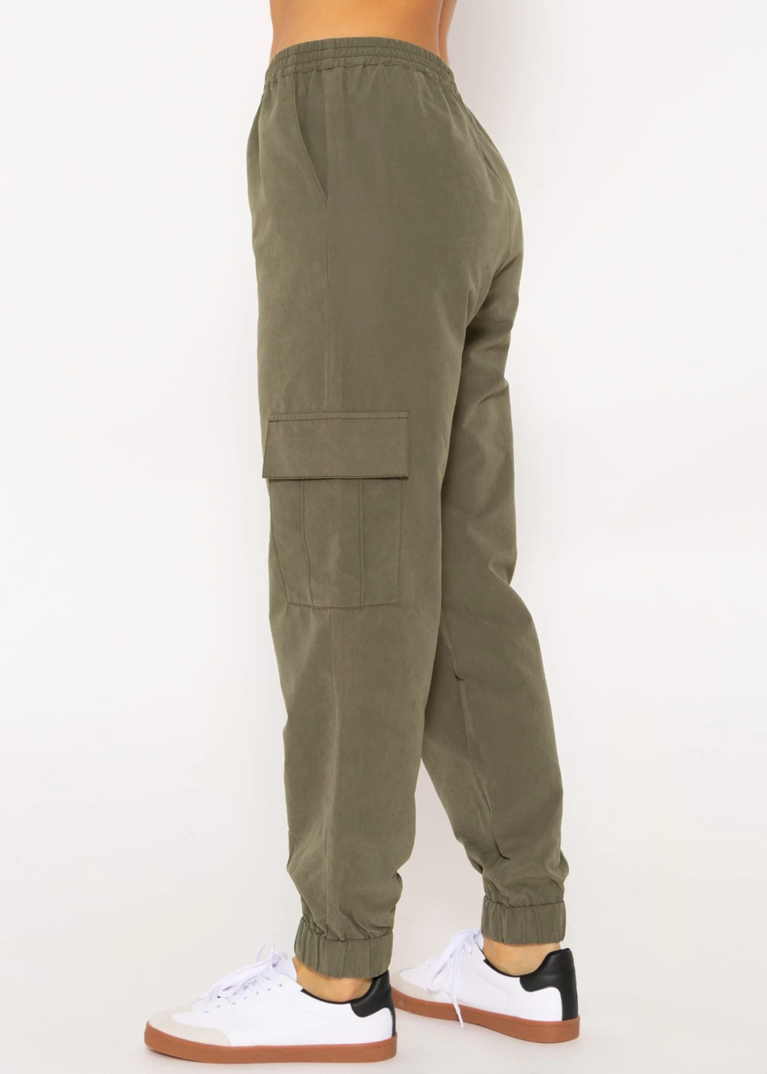 Hose Mit Aufgesetzten Taschen - Khaki 5 Hose Mit Aufgesetzten Taschen - Khaki – Bild 3