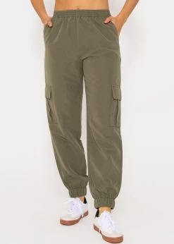 Hose Mit Aufgesetzten Taschen - Khaki