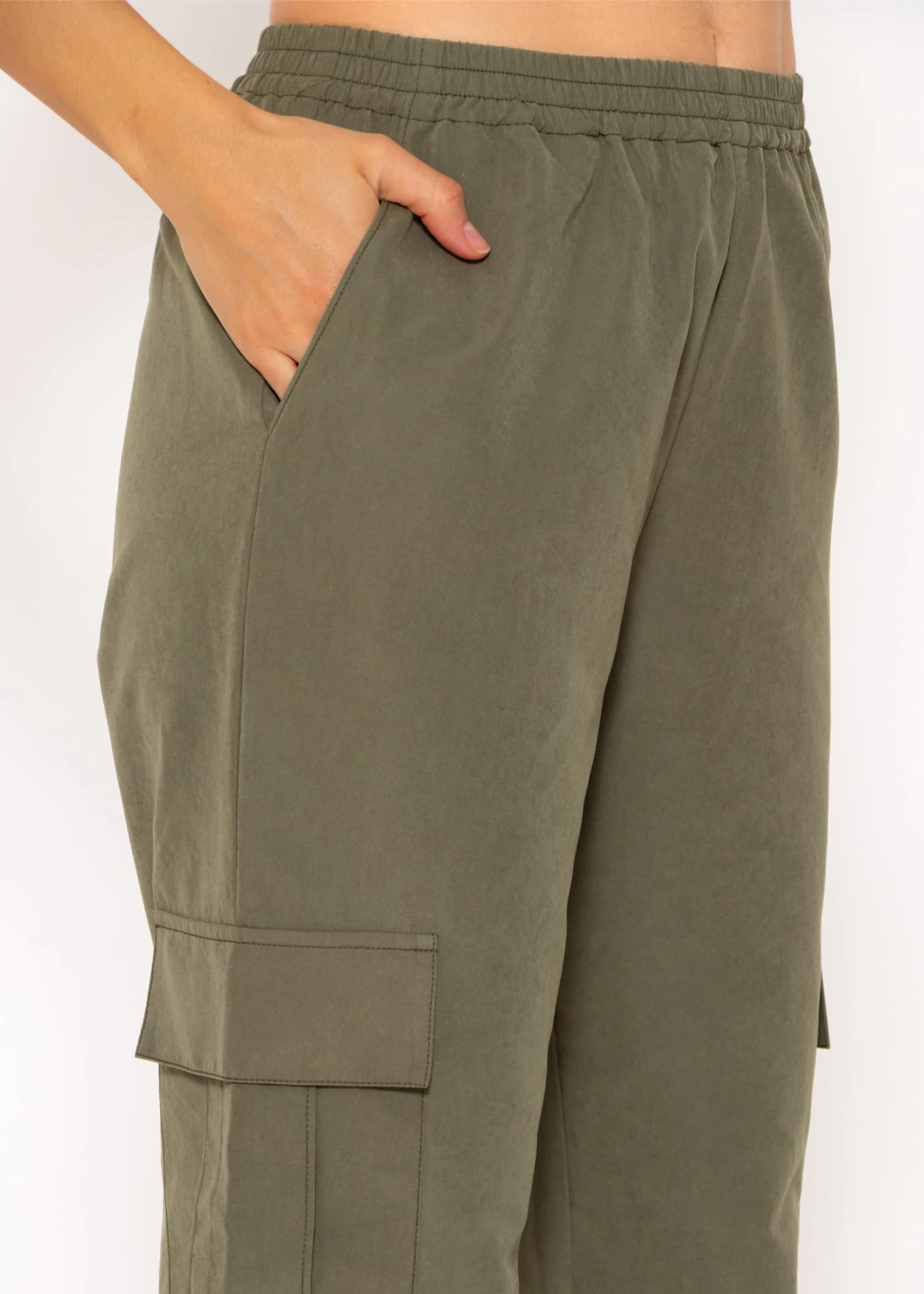 Hose Mit Aufgesetzten Taschen - Khaki 9 Hose Mit Aufgesetzten Taschen - Khaki – Bild 7