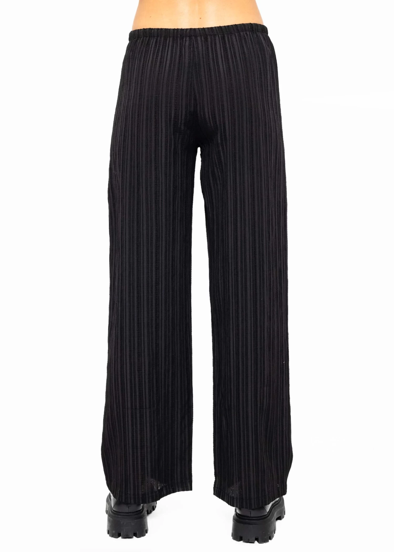 Hose Mit Crinkle-Effekt - Schwarz 11 Hose Mit Crinkle-Effekt - Schwarz – Bild 9