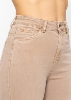 Jeans Mit Weitem Bein - Taupe -Sassyclassy SassyClassy jeans mit weitem bein taupe S4203D6913