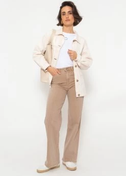 Jeans Mit Weitem Bein - Taupe -Sassyclassy SassyClassy jeans mit weitem bein taupe S4203D6913 3