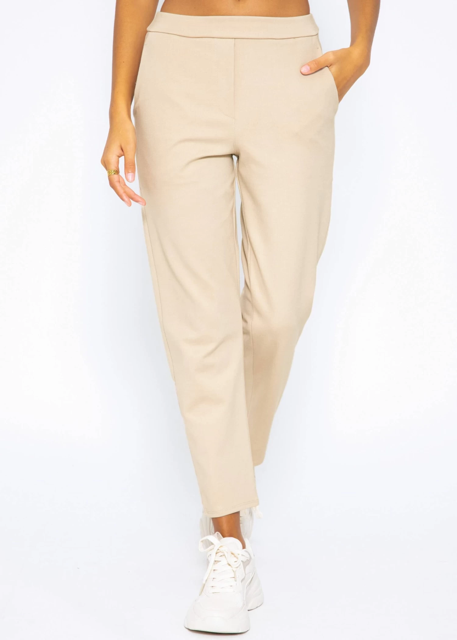 Jersey Chinos - Beige 7 Jersey Chinos - Beige – Bild 5