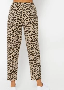 Jersey Chinos In Leo-Print - Beige 15 Jersey Chinos In Leo-Print - Beige -Sassyclassy SassyClassy jersey chinos in leo print hellbeige S4202H6802