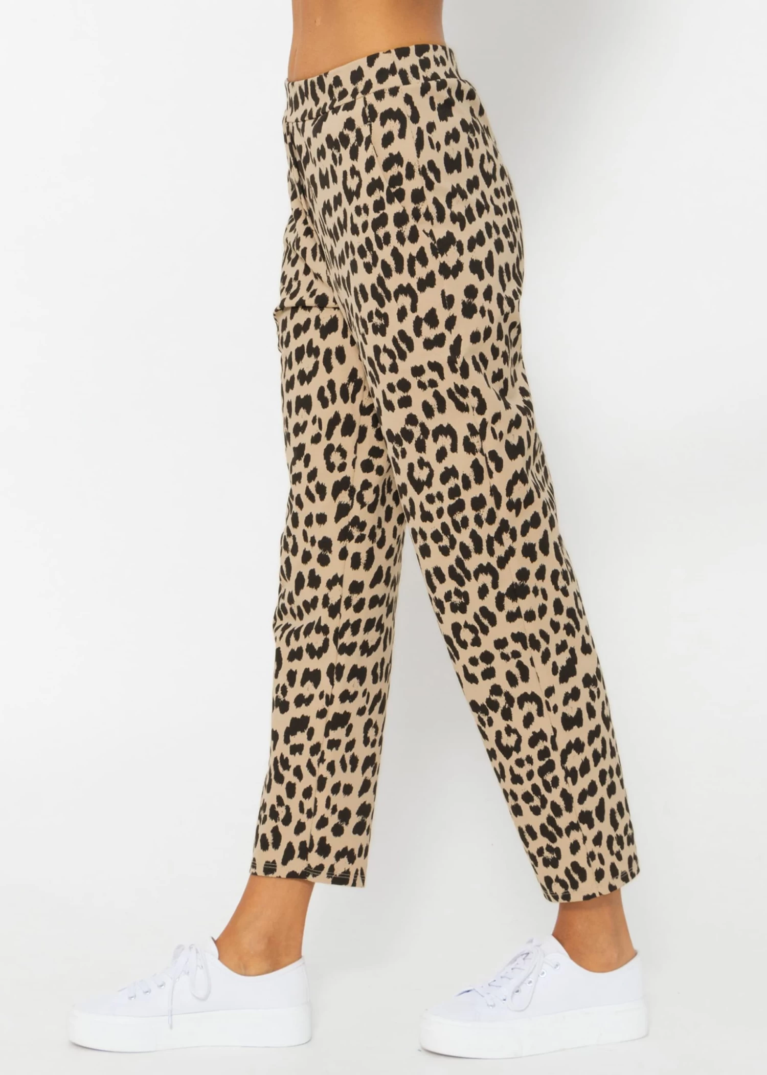 Jersey Chinos In Leo-Print - Beige 5 Jersey Chinos In Leo-Print - Beige – Bild 3