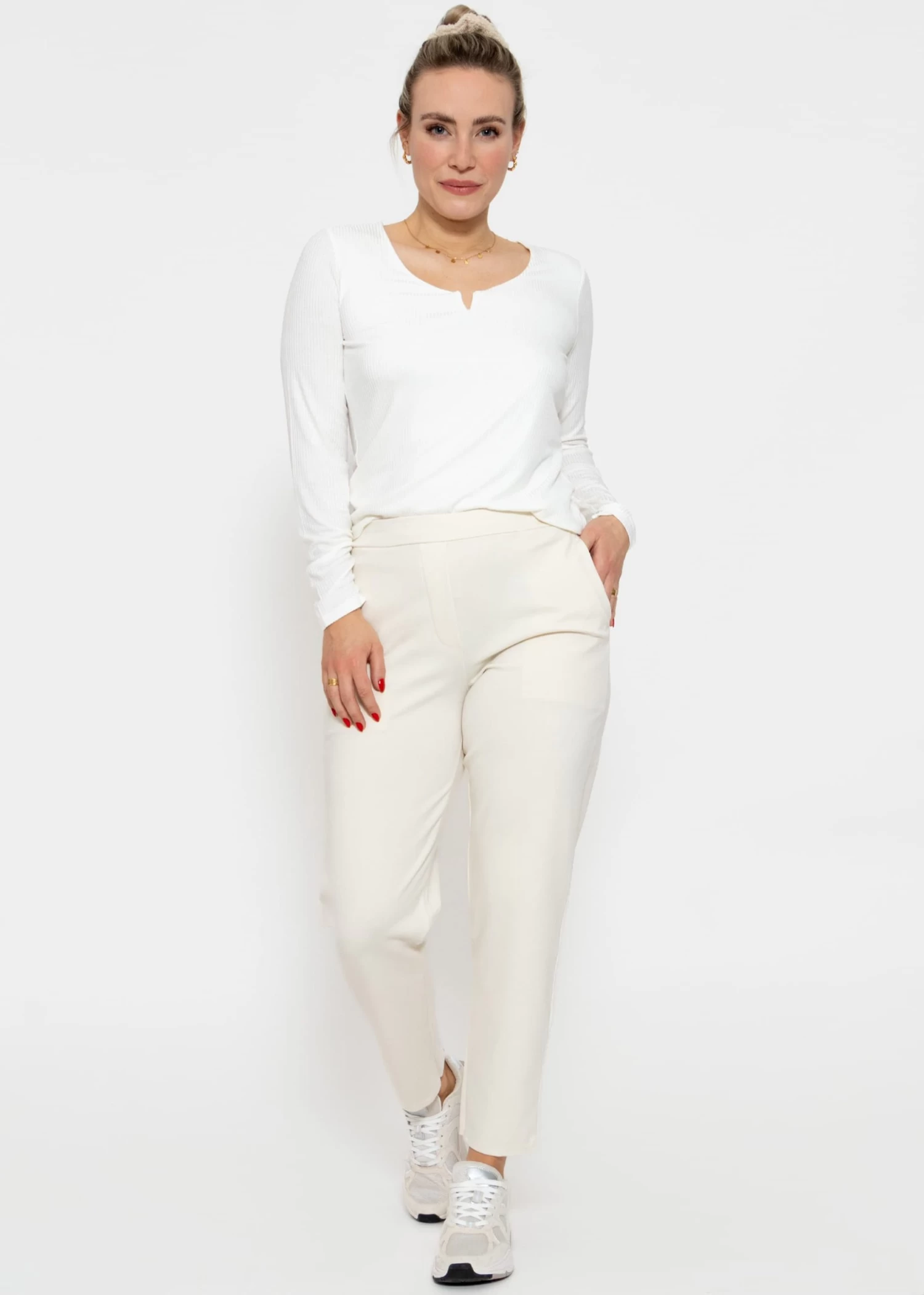 Jersey Chinos, Offwhite 11 Jersey Chinos, Offwhite – Bild 9