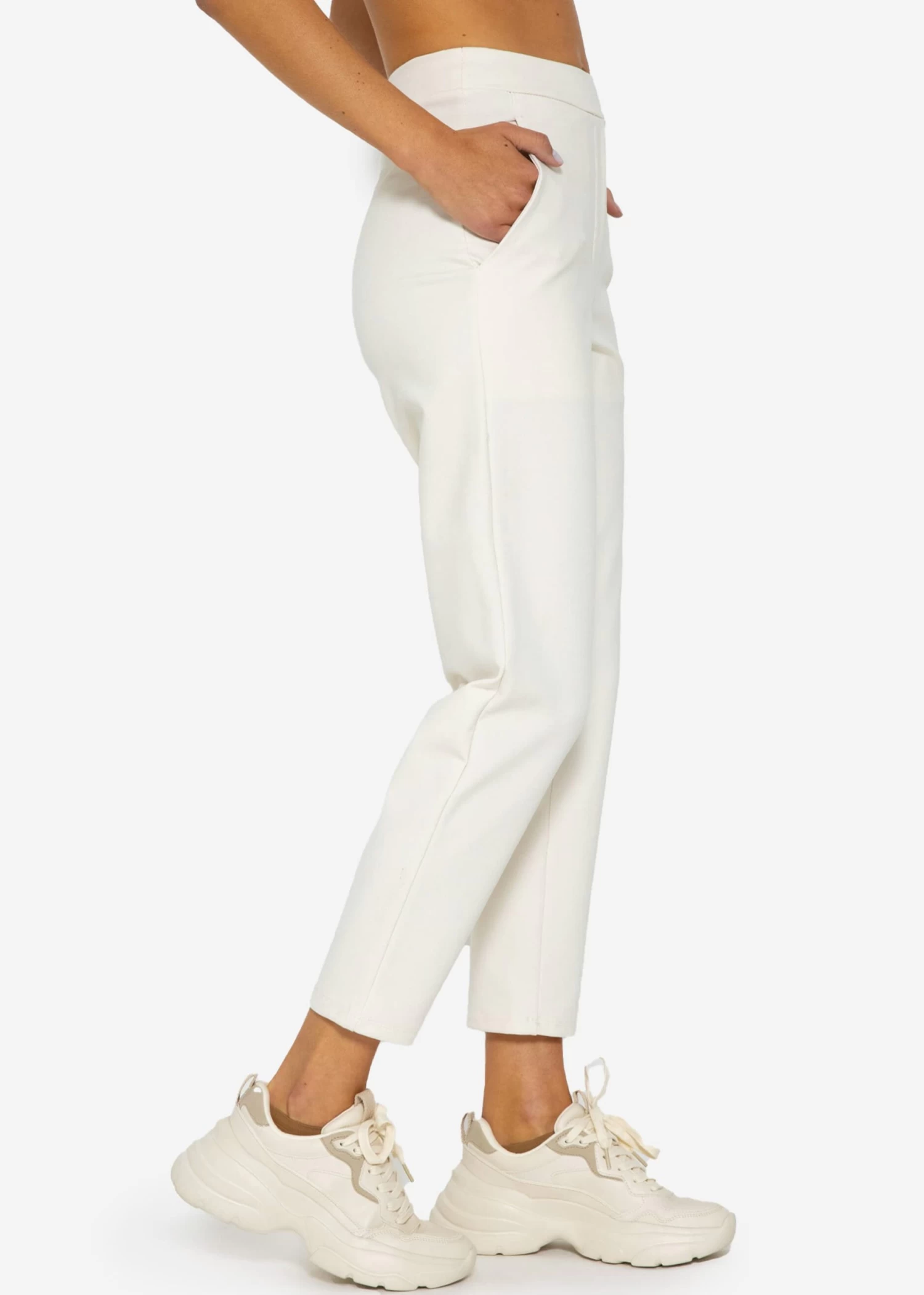 Jersey Chinos, Offwhite 5 Jersey Chinos, Offwhite – Bild 3