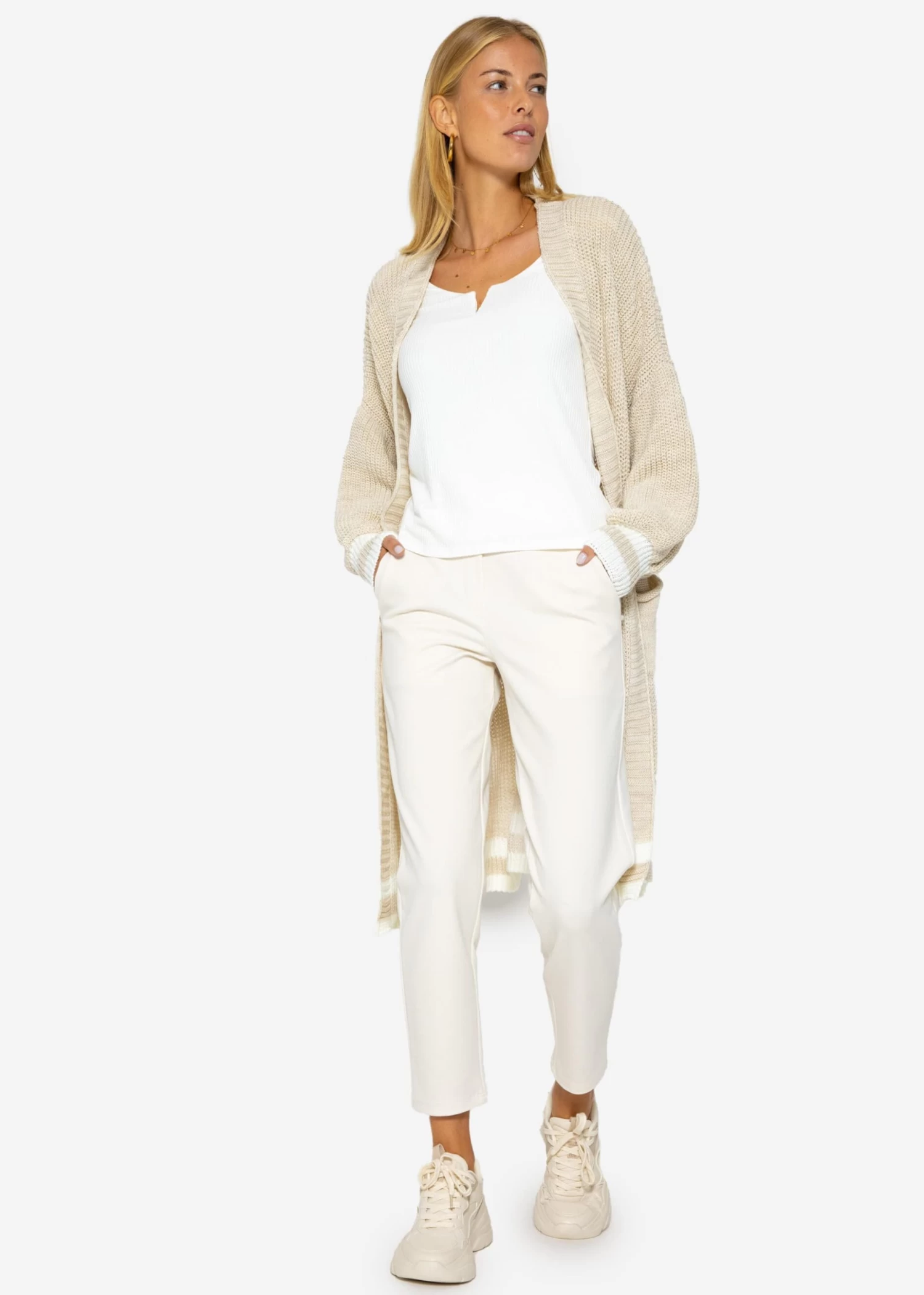 Jersey Chinos, Offwhite 8 Jersey Chinos, Offwhite – Bild 6