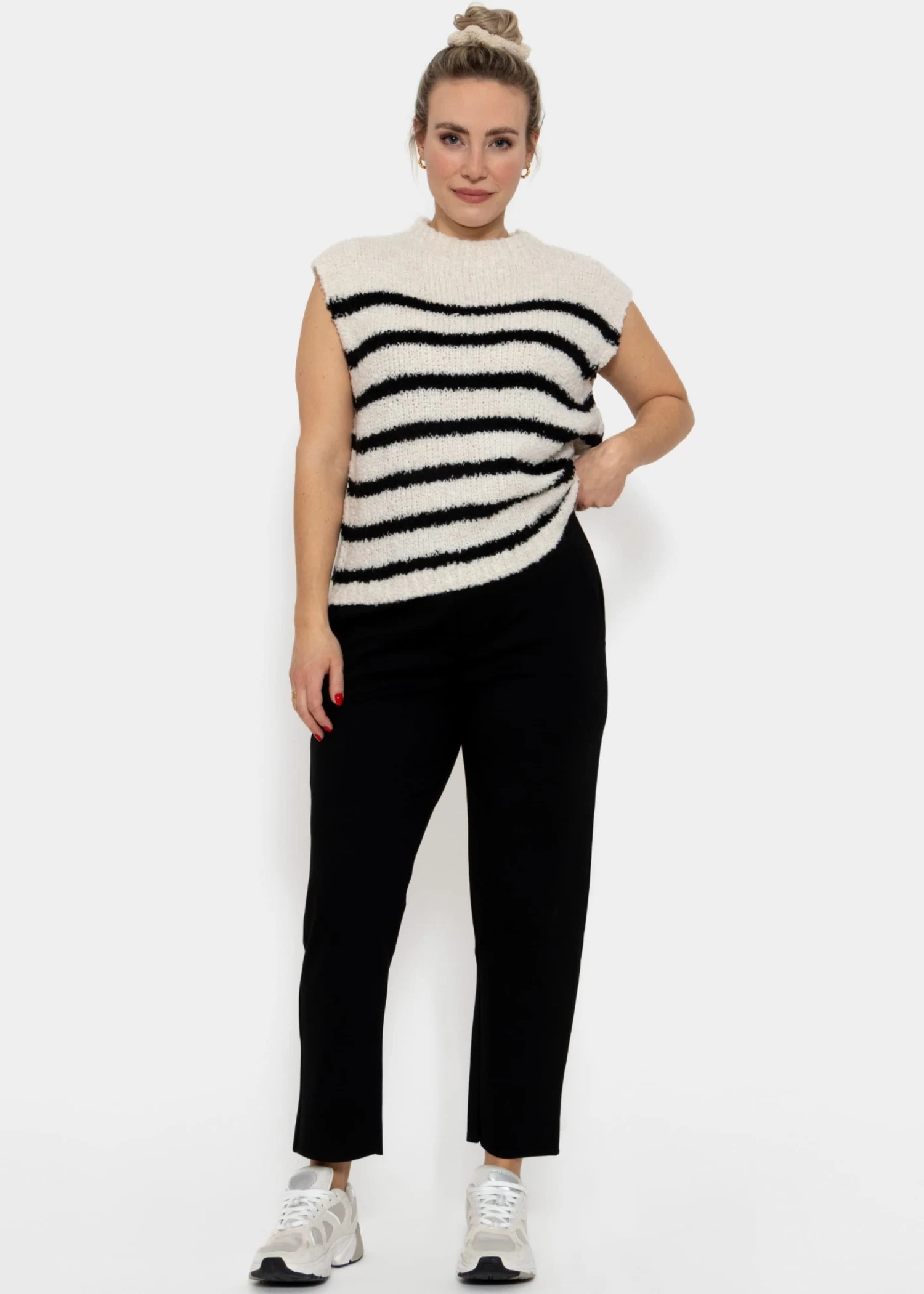 Jersey Chinos, Schwarz 10 Jersey Chinos, Schwarz – Bild 8