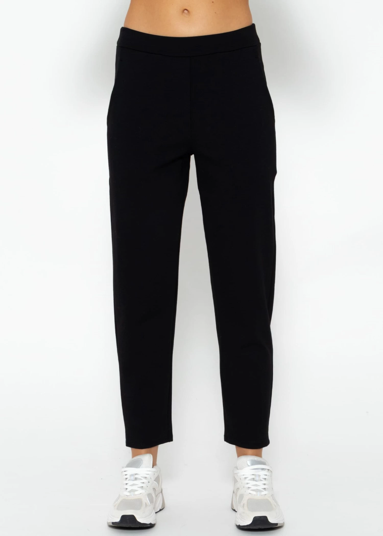 Jersey Chinos, Schwarz 3 Jersey Chinos, Schwarz