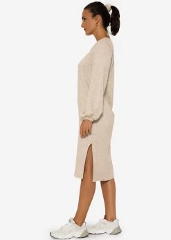 Super Soft Jerseykleid In Midilänge - Taupe -Sassyclassy SassyClassy kleid taupe S3209K6374 5Arv0R90QFbbZs