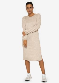 Super Soft Jerseykleid In Midilänge - Taupe -Sassyclassy SassyClassy kleid taupe S3209K6374 9X9WcPKex8ERqZ