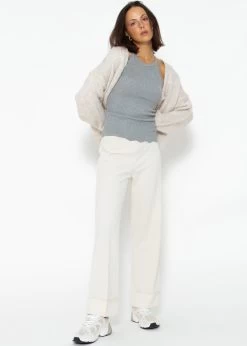 Knöchellange Hose Mit Aufschlag - Offwhite 12 Knöchellange Hose Mit Aufschlag - Offwhite -Sassyclassy SassyClassy knochellange hose mit aufschlag offwhite S3208H6279 1UfqZW27htdf6T