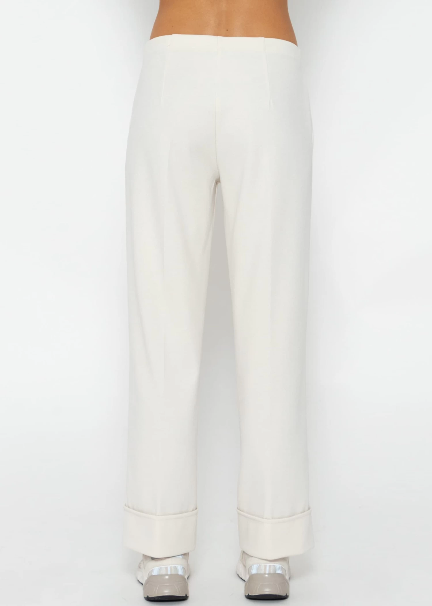 Knöchellange Hose Mit Aufschlag - Offwhite 7 Knöchellange Hose Mit Aufschlag - Offwhite – Bild 5