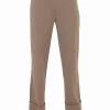 Knöchellange Hose Mit Aufschlag - Taupe 2 Knöchellange Hose Mit Aufschlag - Taupe -Sassyclassy SassyClassy knochellange hose mit aufschlag taupe S3208H6278 1