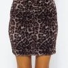 Kurzer Mesh Rock Mit Leoprint - Schwarz- Beige -Sassyclassy SassyClassy kurzer mesh rock mit leoprint schwarz beige S3209R6390 4 1