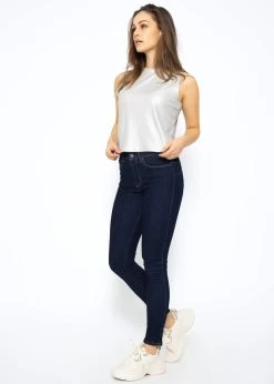 Lamé Jersey Top - Beige-silber 12 Lamé Jersey Top - Beige-silber -Sassyclassy SassyClassy lame jersey top beige silber S3207B6054 6