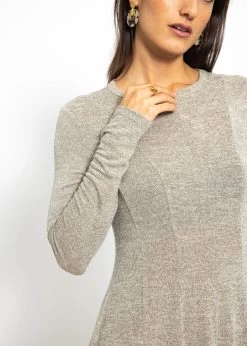 Langarm Jerseykleid - Beige -Sassyclassy SassyClassy langarm jerseykleid beige S3208K6193 6