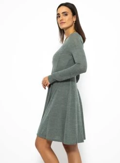 Langarm Jerseykleid - Khaki -Sassyclassy SassyClassy langarm jerseykleid khaki S3210K6504