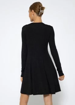 Langarm Jerseykleid - Schwarz -Sassyclassy SassyClassy langarm jerseykleid schwarz S3208K6192 1