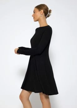 Langarm Jerseykleid - Schwarz -Sassyclassy SassyClassy langarm jerseykleid schwarz S3208K6192 4