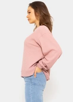 Langarmshirt In Waffelpiqué - Rosa -Sassyclassy SassyClassy langarmshirt in waffelpique rosa S3211W6690 4rC6jc86mZZebn