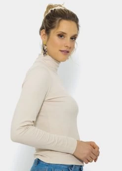 Langarmshirt Mit Rollkragen - Beige 16 Langarmshirt Mit Rollkragen - Beige -Sassyclassy SassyClassy langarmshirt mit rollkrage beige S3212G6748L6W87wi4Ev8lv