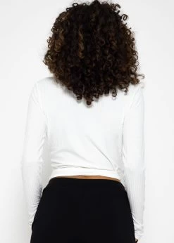 Langarmshirt Zum Wickeln, Weiß -Sassyclassy SassyClassy langarmshirt zum wickeln weiss S1204B3933 5