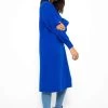 Langer Super Soft Cardigan Mit Taschen- Royalblau